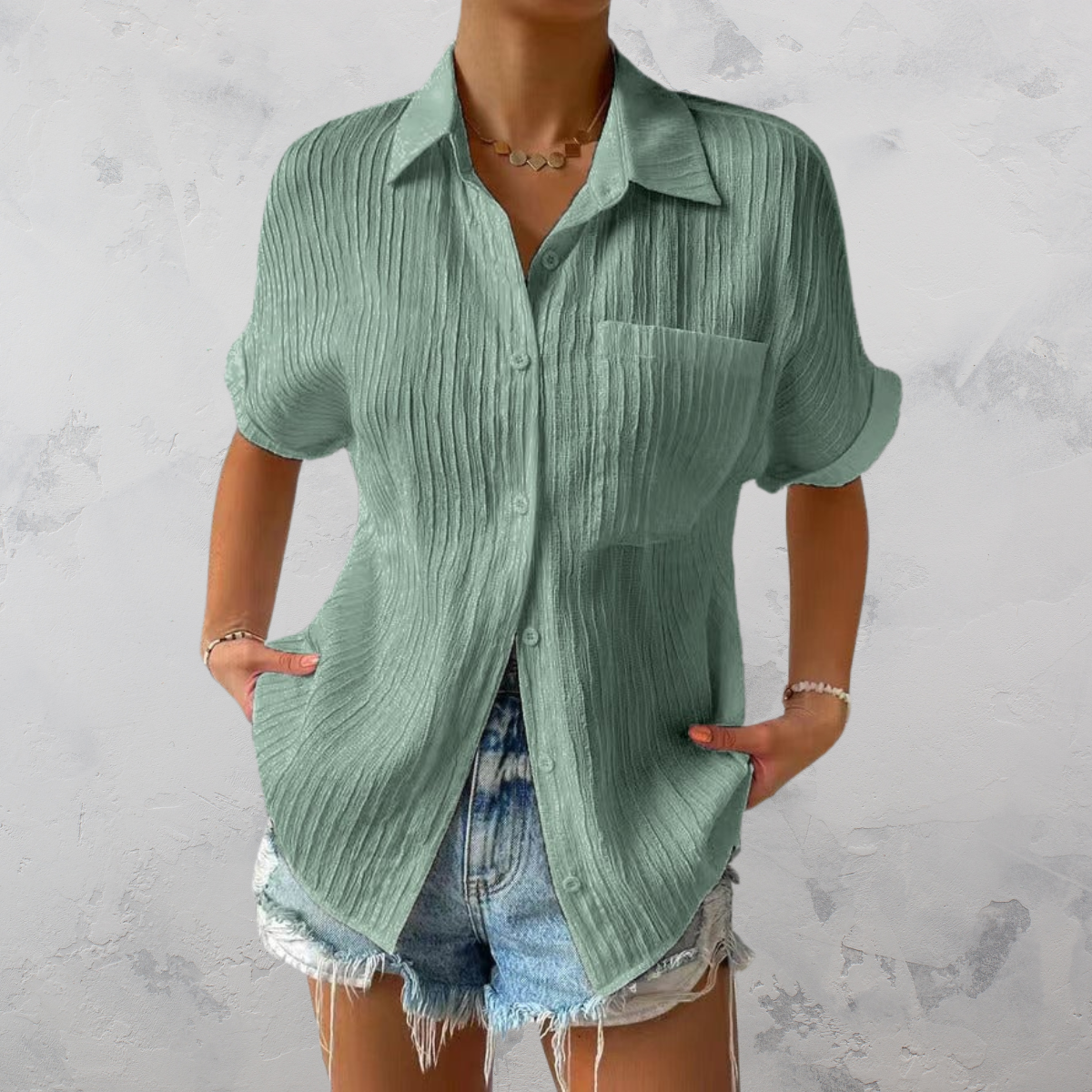 QUINN | Casual Lightweight Button-Up Shirt-6
