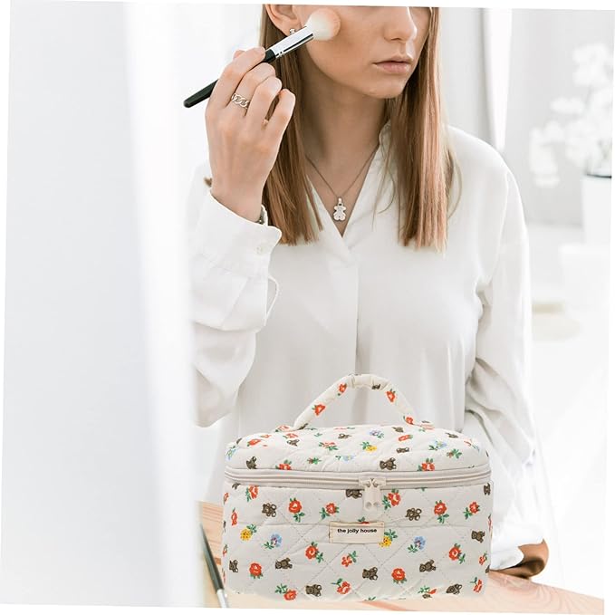 Aleyna | Floral Design and Practical Beauty Storage Bag 4