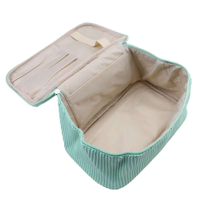 Raquel | Zipper Toast Travel Makeup Cosmetic Toiletry Set Bag 6