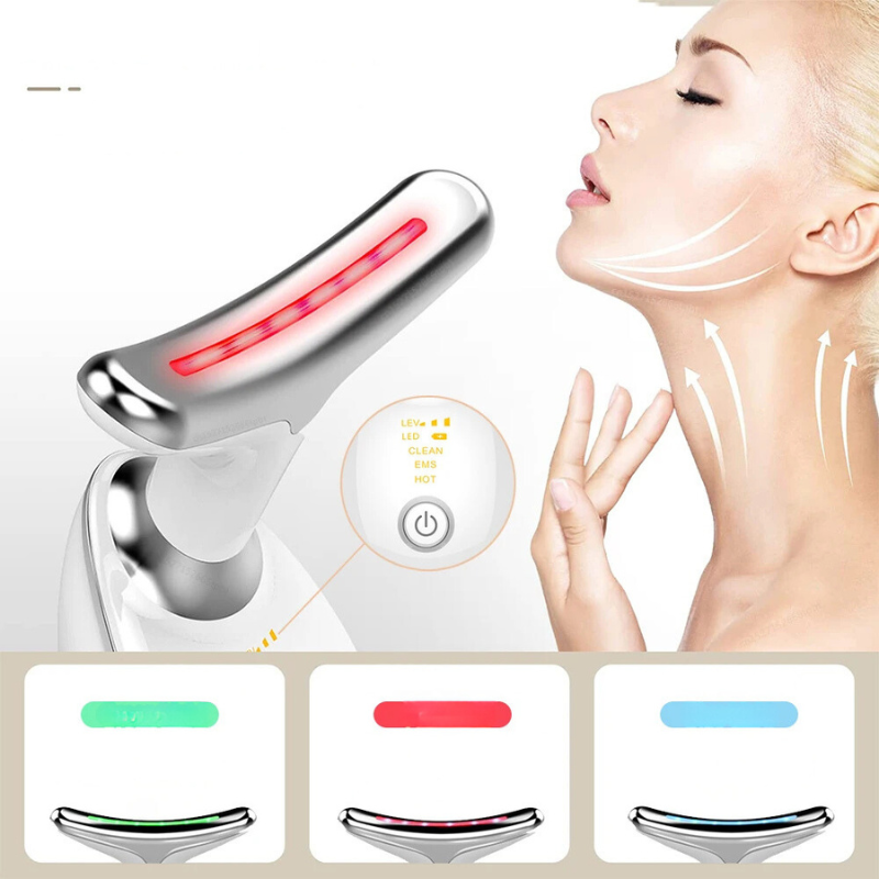 AgeDefy - EMS Neck & Face Lifting Massager with Skin Tightening LED Therapy-6
