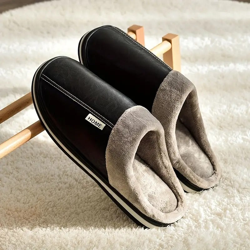 Chaussons d'intérieur pour hommes avec doublure chaude | Confortables et antidérapants