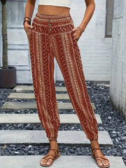 Viviana | Stylish High-Waist Printed Pants-2