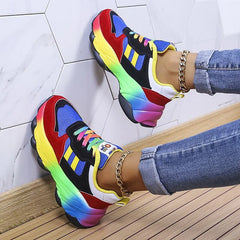 Melody | Vibrant Rainbow Design Shoes-4
