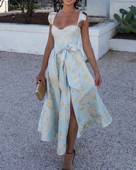 MARIANA | Refined long dress with ruffles-3