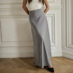 Professional Satin Fishtail Evening Skirt