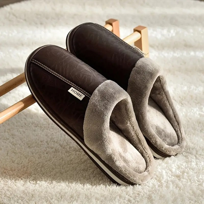 Chaussons d'intérieur pour hommes avec doublure chaude | Confortables et antidérapants