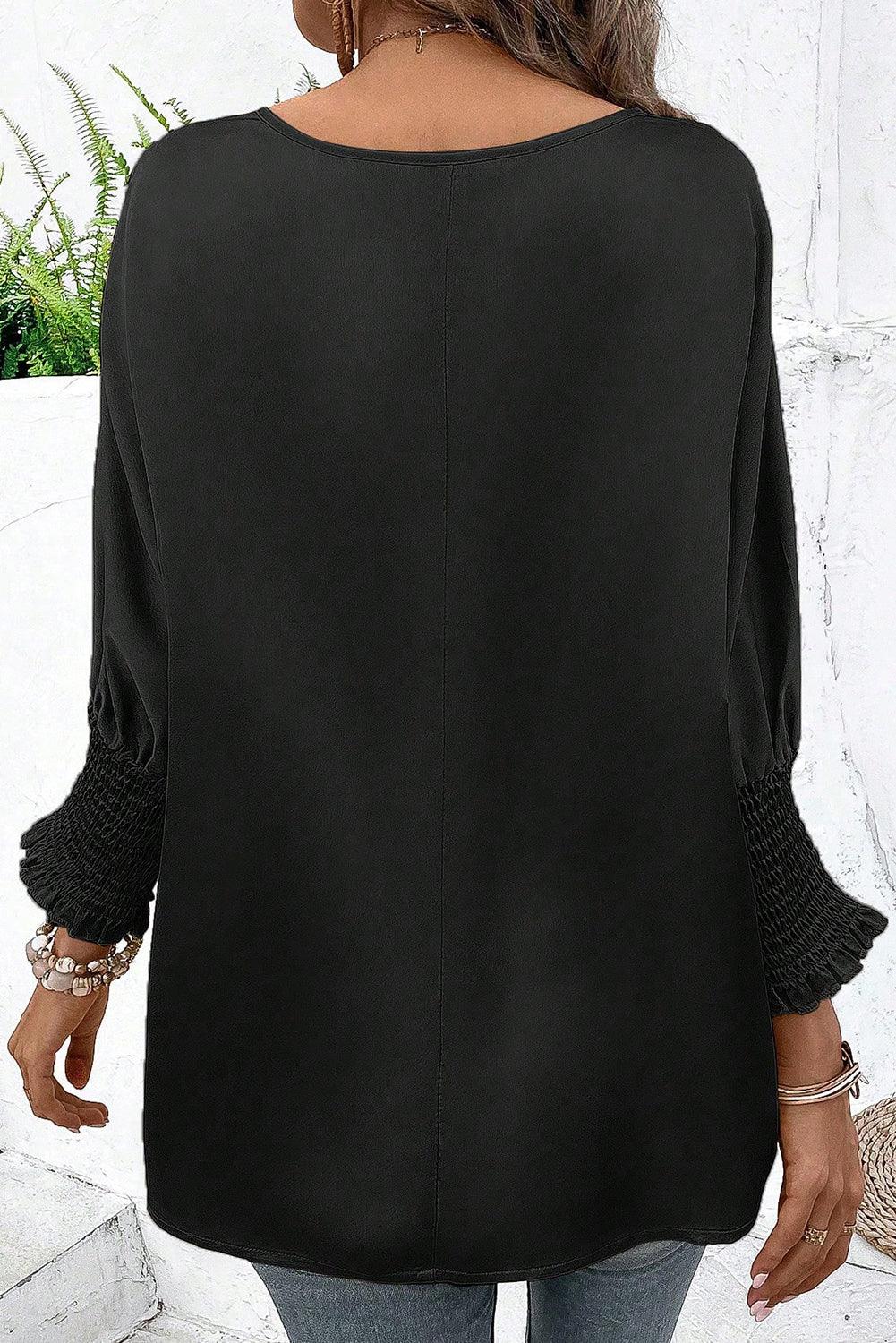 Essentielle Bluse mit Rundhalsausschnitt - Minimalistischer professioneller Stil