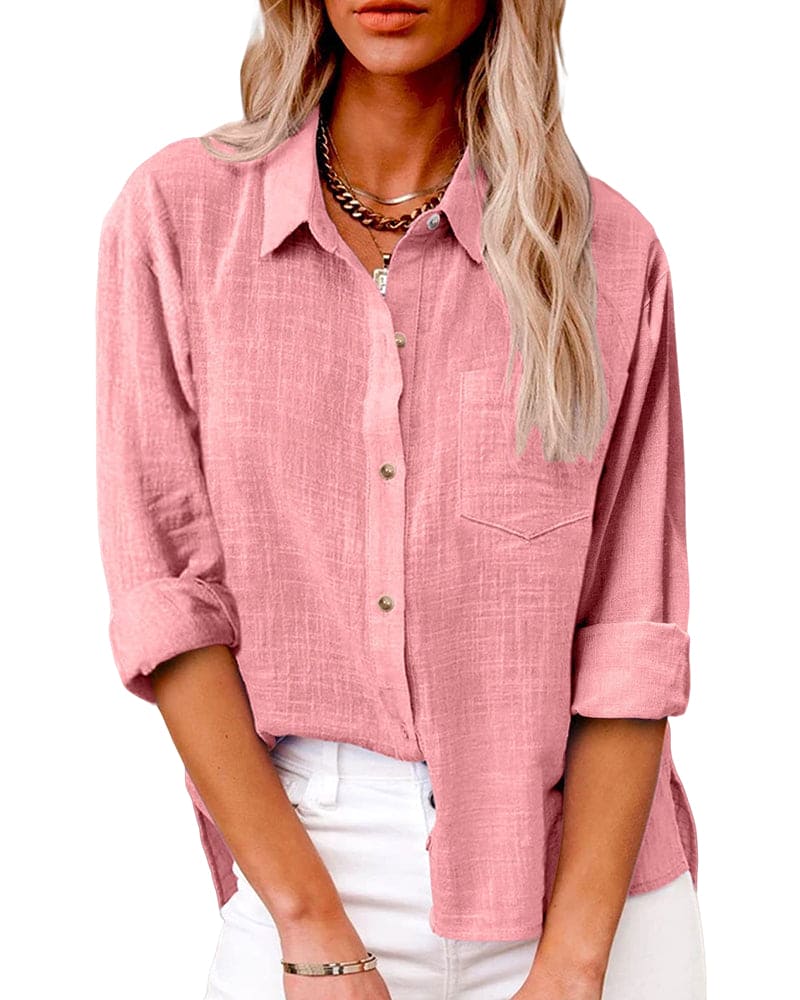 ELLIE | Functional Long Sleeve Blouse-4