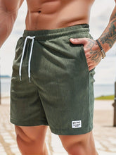 Men’s Casual Shorts - Elastic Waistband - Lightweight Breathable Fabric - Drawstring Fit-1