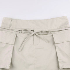 ALEXIA - The Avant-Garde Cargo Mini Skirt