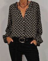 ELLA | V-Neck Blouse Spring-1