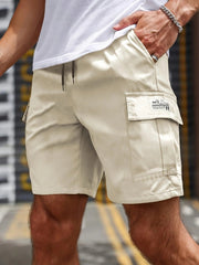 Men’s Cargo Shorts - Elastic Waist - Multiple Pockets - Breathable Lightweight Fabric-2