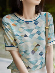 ELIZABETH | Stylish Contrast Printed Shirt-2