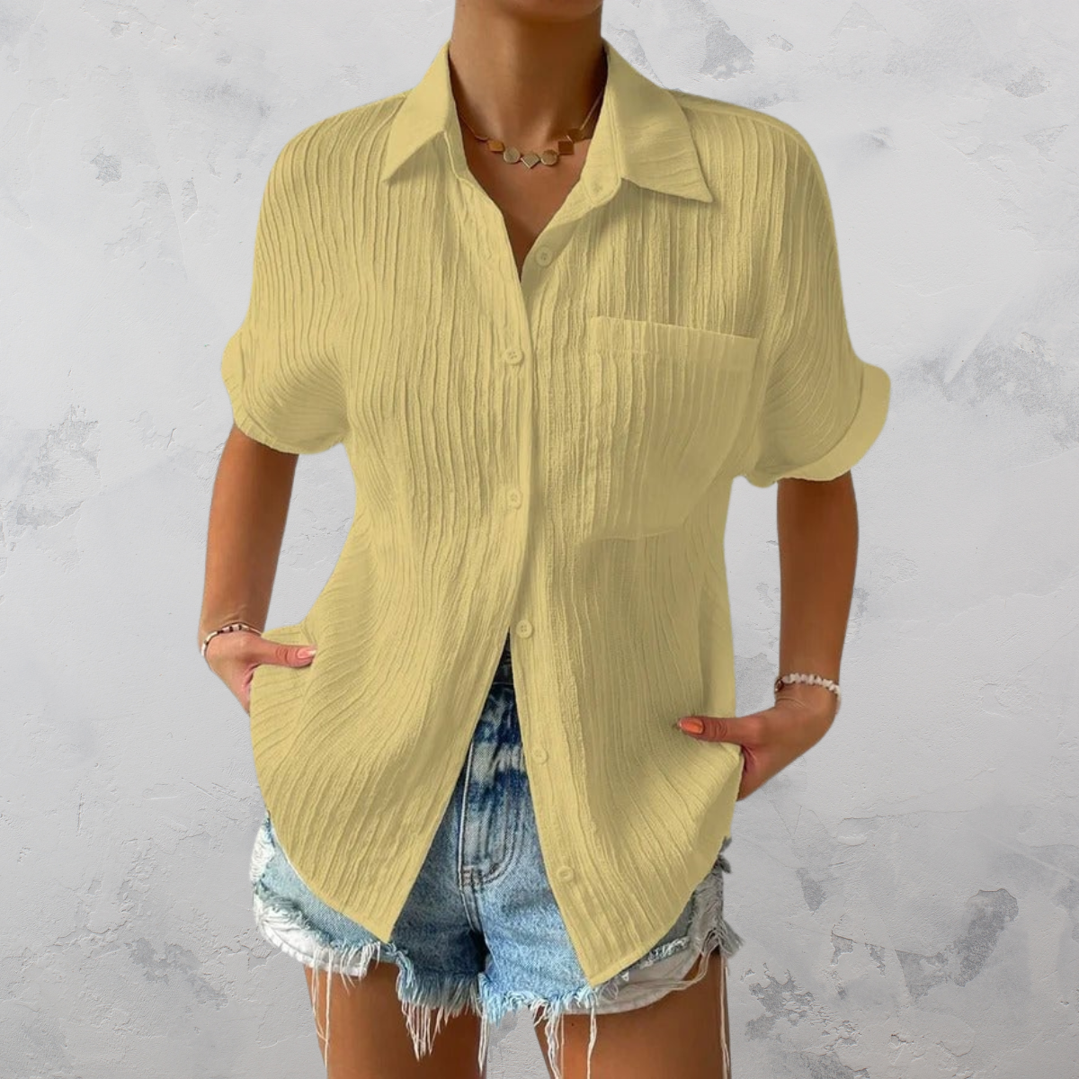 QUINN | Casual Lightweight Button-Up Shirt-4