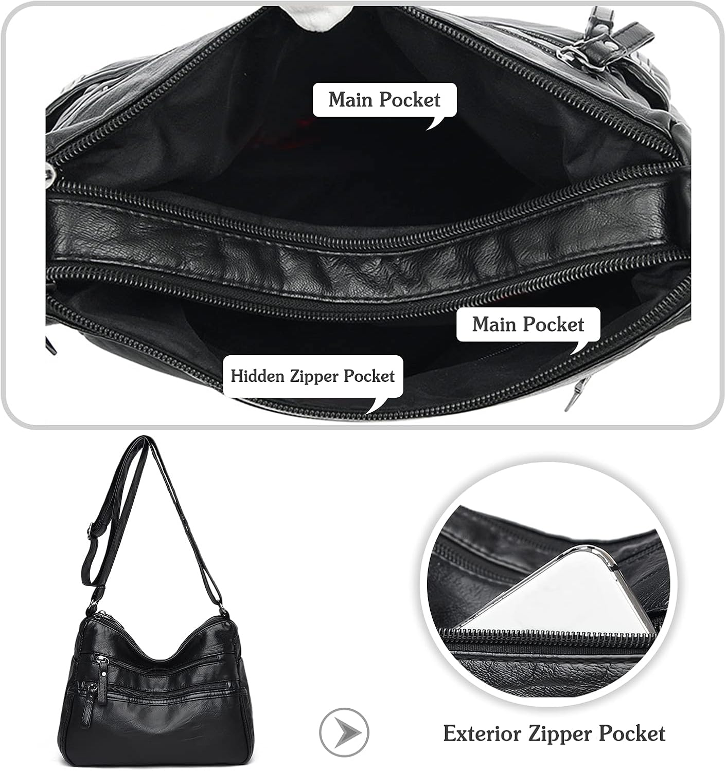 Lila | Stylish and Secure Anti-Theft Crossbody Organizer Bag 4