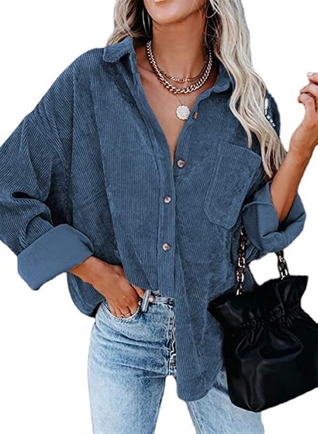 CASSIE | Corduroy Shirt Spring-4
