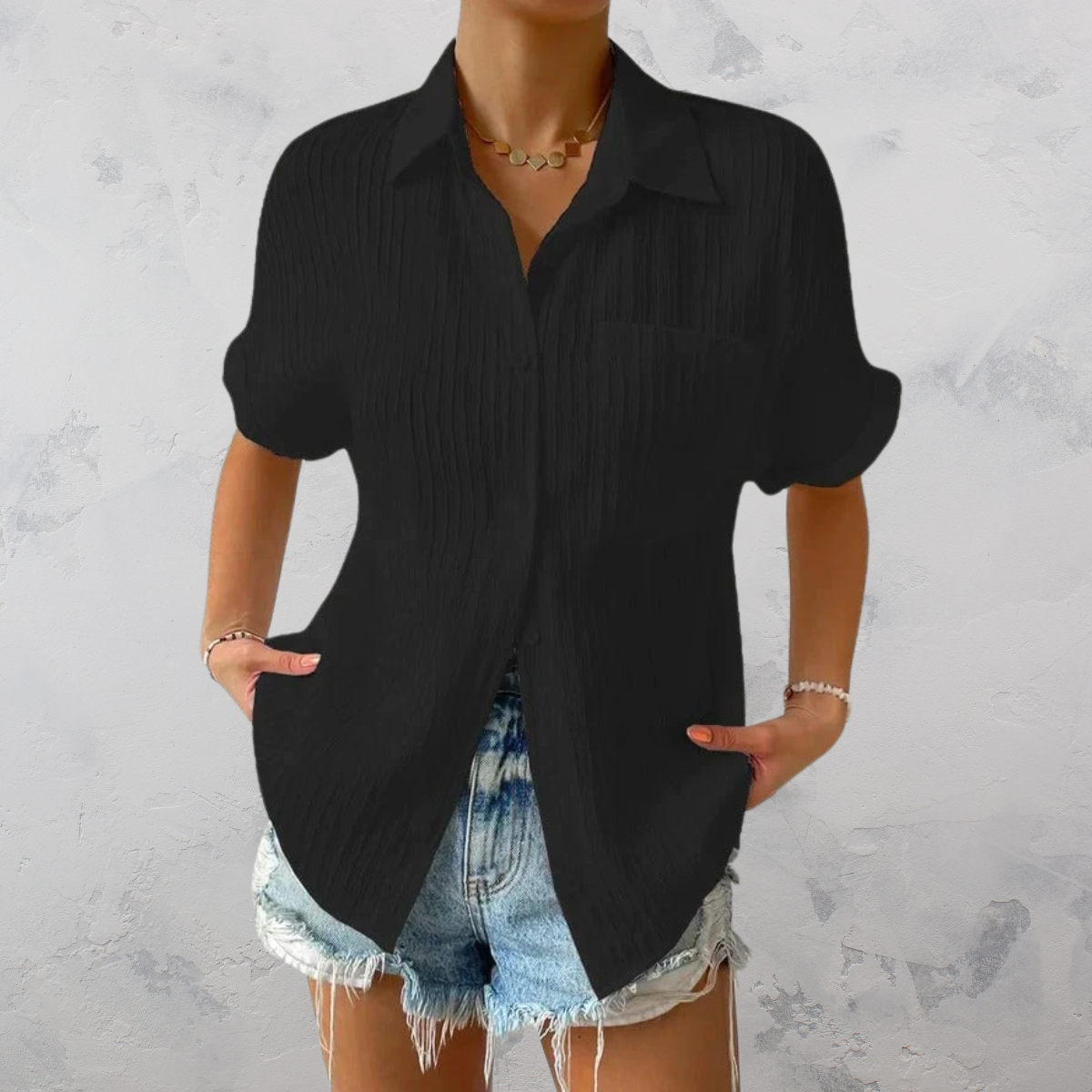QUINN | Casual Lightweight Button-Up Shirt-3