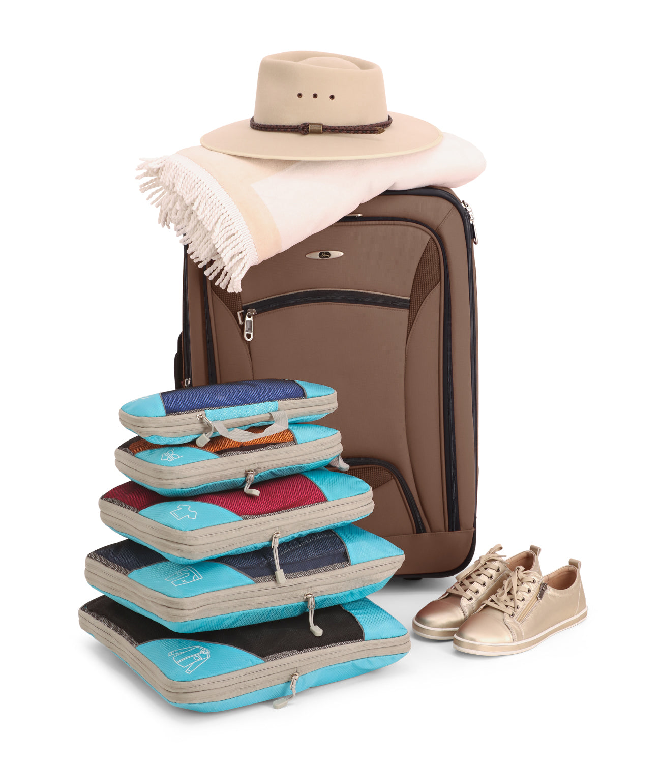 Ultra-Slim Compression Packing Cubes – Space-Saving Travel Organizers 3