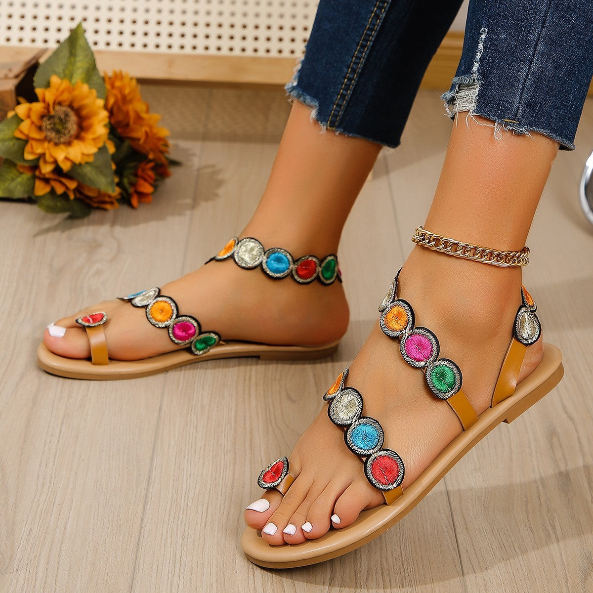STELLA | Stylish and Comfortable Flat Sandals for Women-6