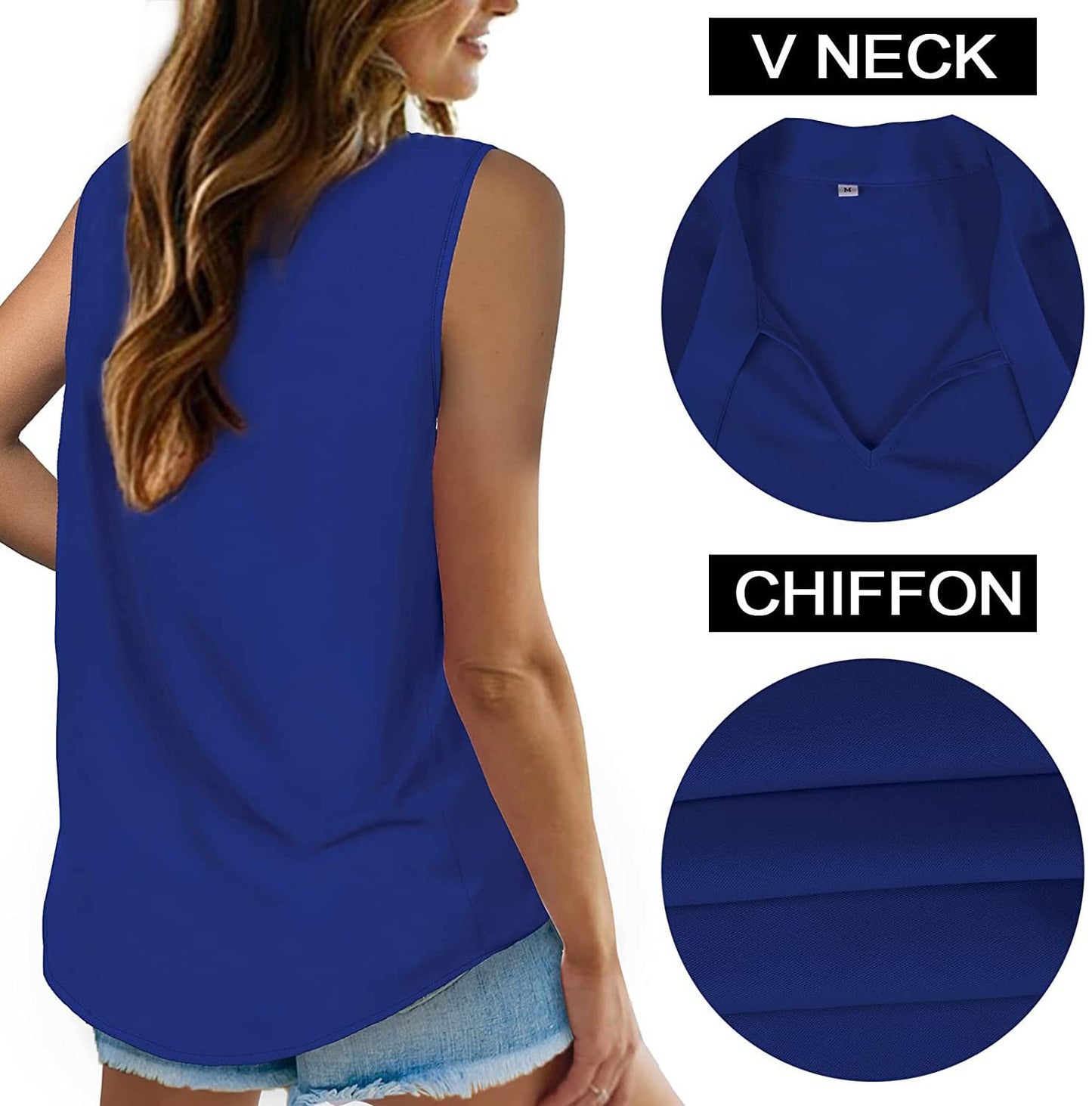 Ärmellose Bluse mit Fliege - Verfeinerte professionelle Eleganz