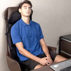 8 Mode Massage Chair Pad With Heated Back Neck Cushion For Car & Home 4