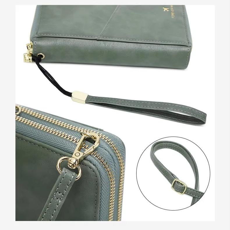 Valery | RFID-blocking passport holder with carrying strap 4