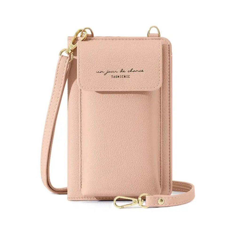 Perle | Lightweight PU Passport Holder with Removable Shoulder Strap 1