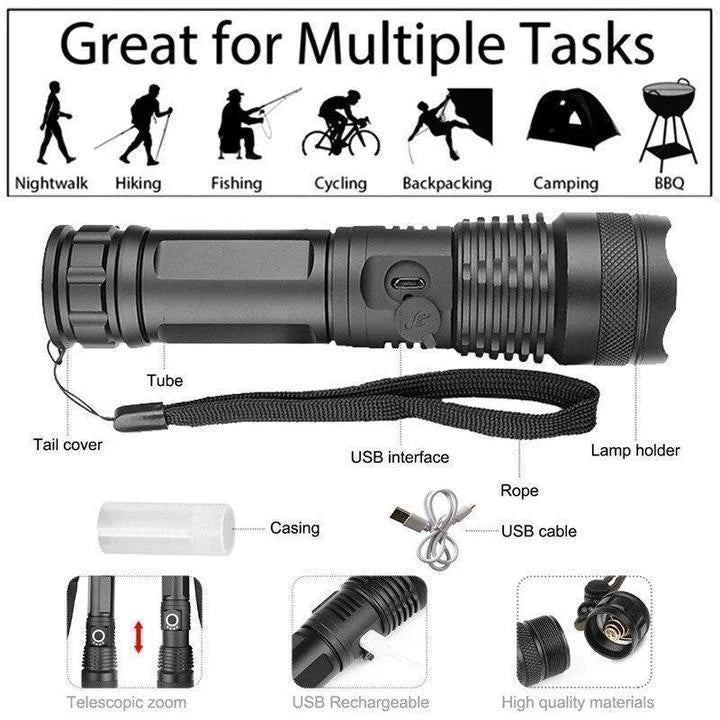 90000 Lumens Xhp50.2 Most Powerful Flashlight 6