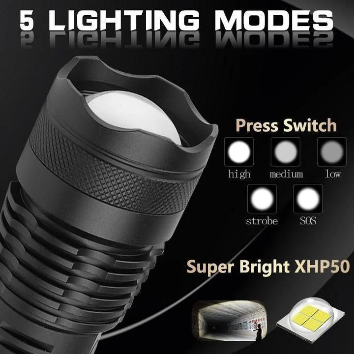 90000 Lumens Xhp50.2 Most Powerful Flashlight 7