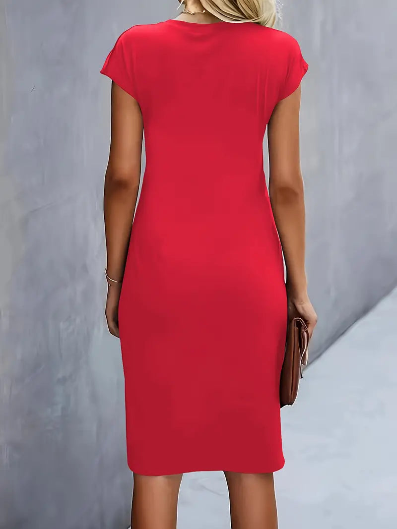 Ava | Chic Crew Neck Dress – Effortless Day-to-Night Sophistication-5