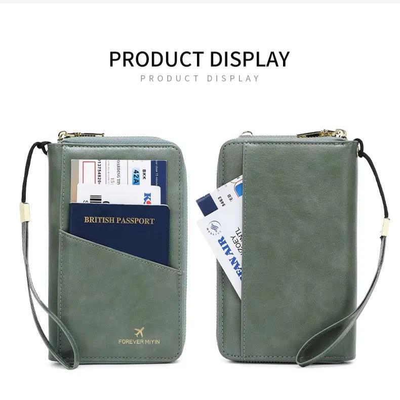 Valery | RFID-blocking passport holder with carrying strap 3