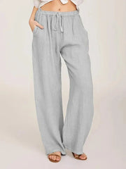 HEIDI | Casual Loose-Fit Drawstring Waist Pants-4
