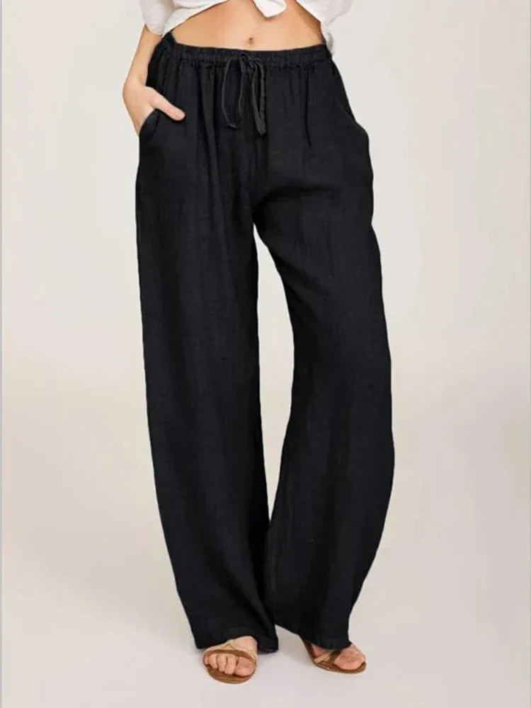 HEIDI | Casual Loose-Fit Drawstring Waist Pants-3