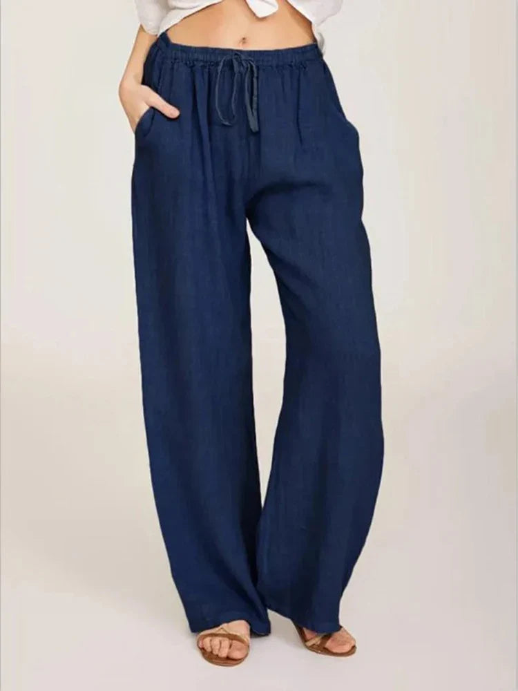 HEIDI | Casual Loose-Fit Drawstring Waist Pants-5