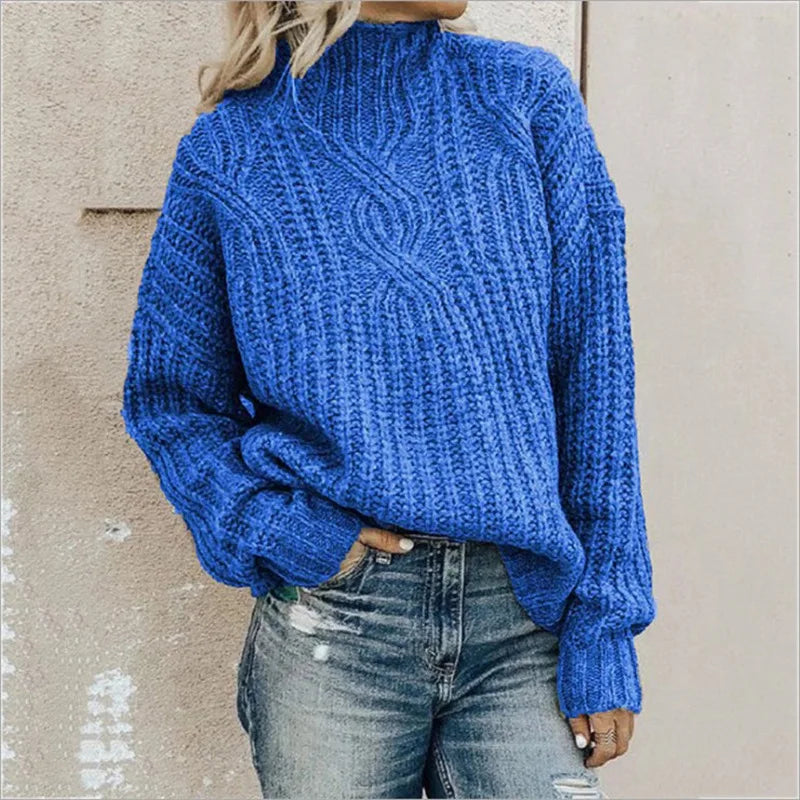 Adelinna | Women's Loose Casual Knit Sweater | Warm 3