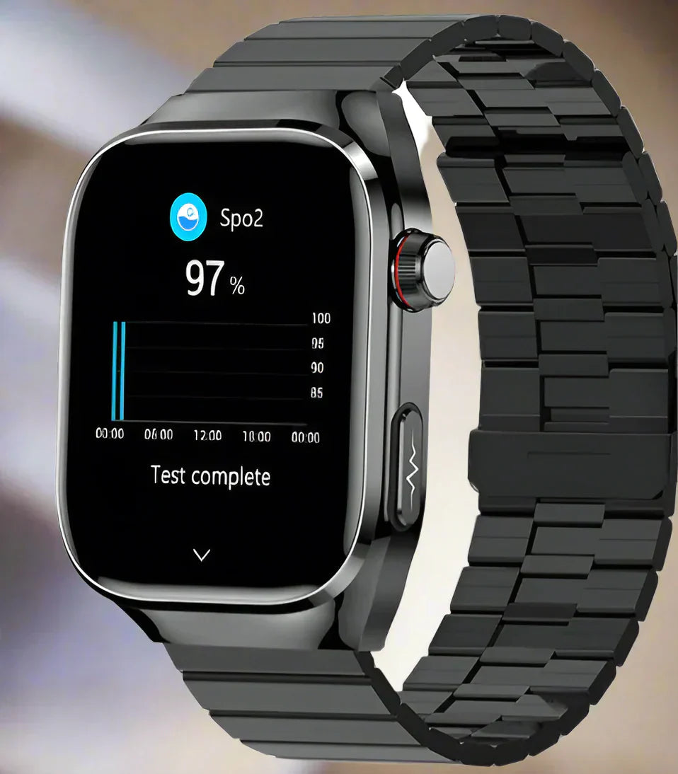 Advanced Health Smartwatch with EKG, blood sugar monitoring, 2.04-inch amoled display-water-density fitness tracker 2