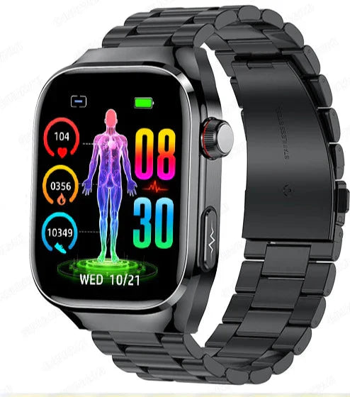 Advanced Health Smartwatch with EKG, blood sugar monitoring, 2.04-inch amoled display-water-density fitness tracker 8