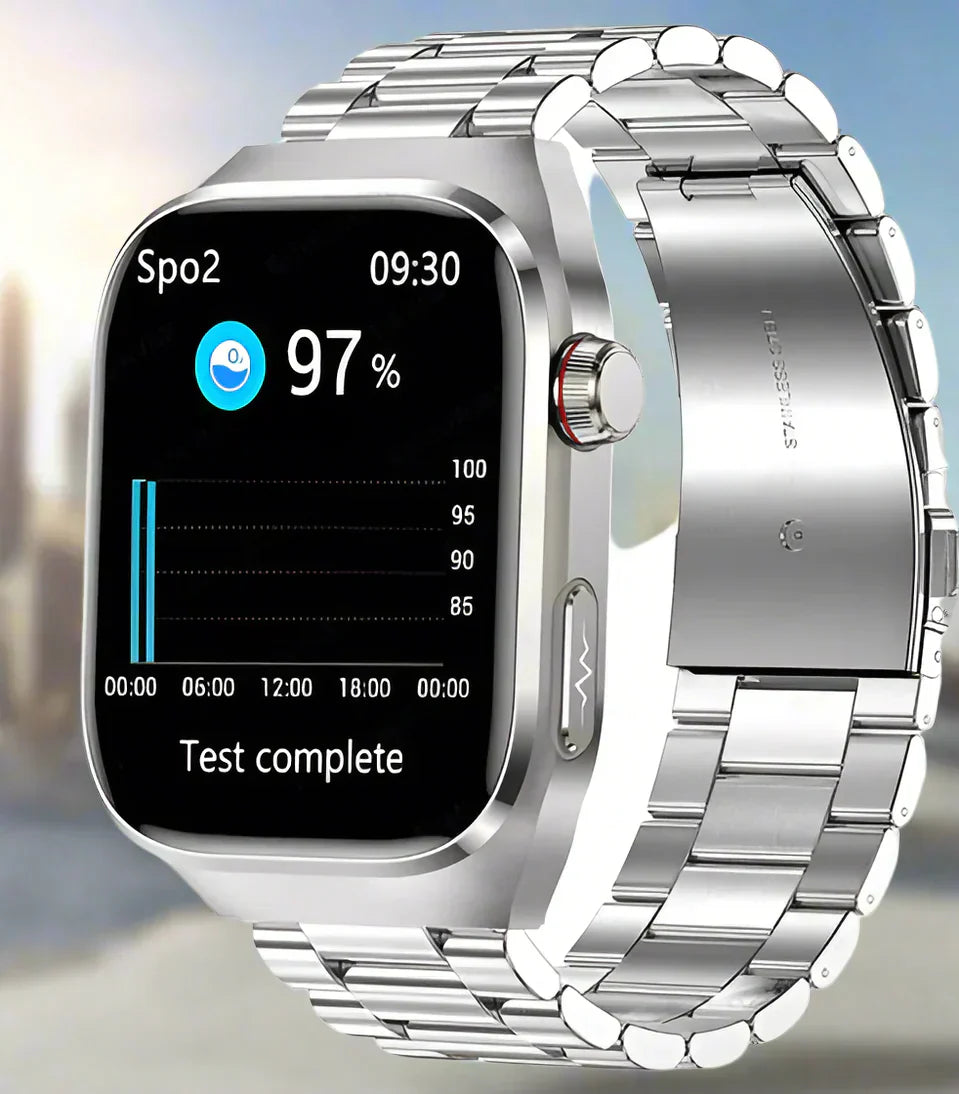 Advanced Health Smartwatch with EKG, blood sugar monitoring, 2.04-inch amoled display-water-density fitness tracker 9