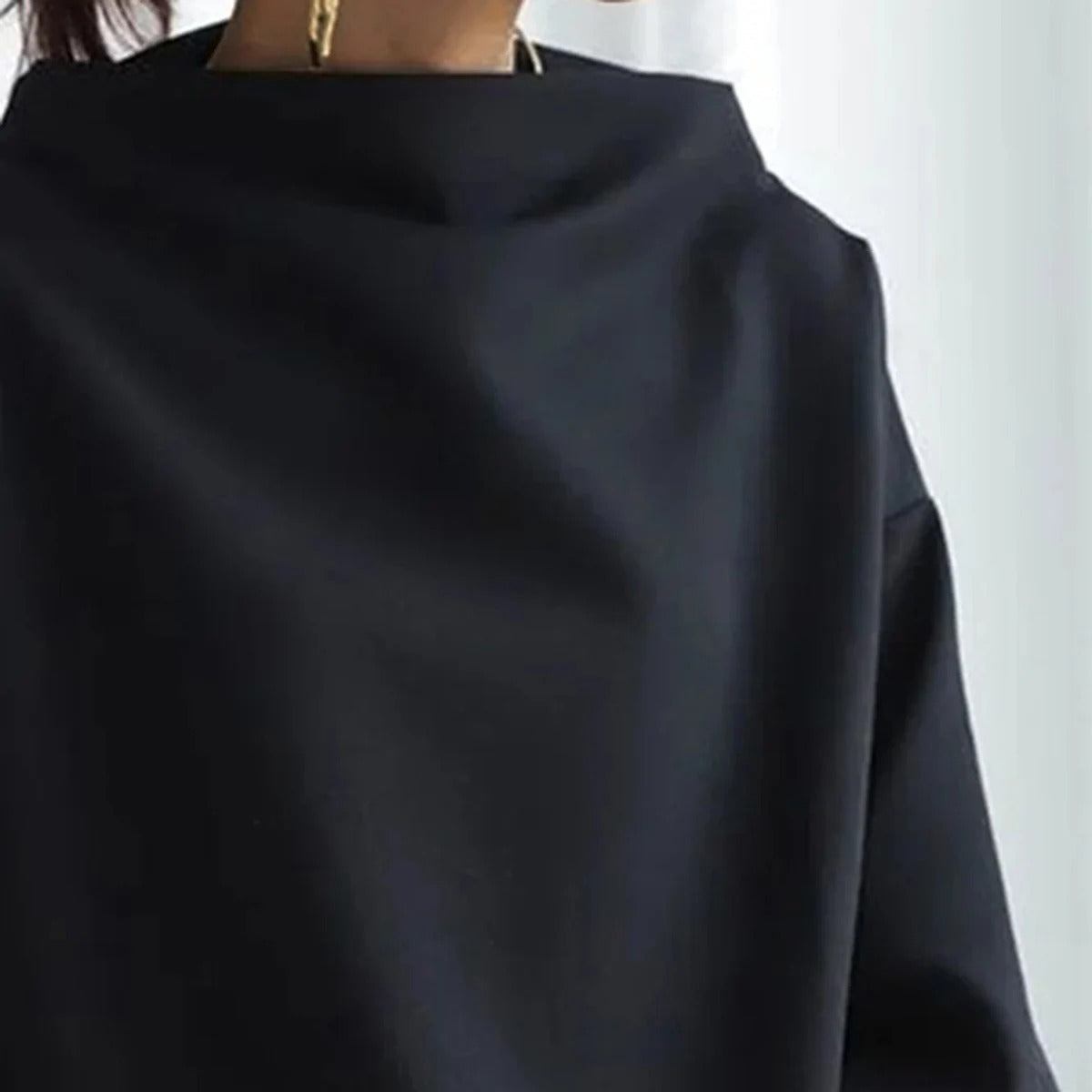Aleah | Women's Fashionable Turtleneck Sweater | Black 3