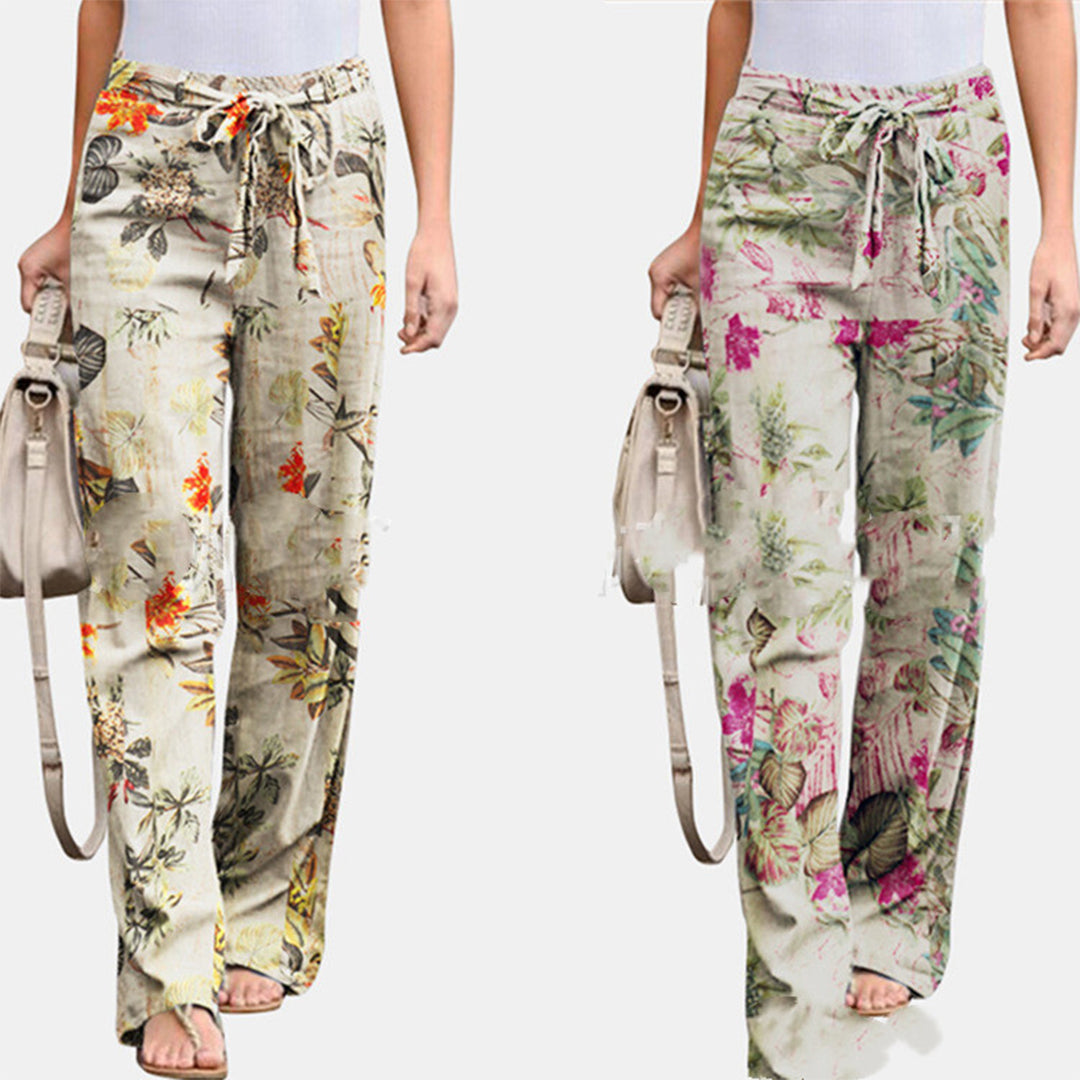 REINA | Stylish Leisure Pants Flowerprint-6