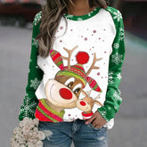 Aneeqa | Modern Reindeer Christmas Sweater for Women | Festive 0