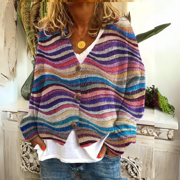 Angie | Women's Floral Warm Cardigan | Button Down 5