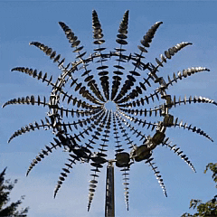 Anti-Rust Kinetic Metal Wind Spinner Windmill for Outdoor Garden Decor & Landscaping 3