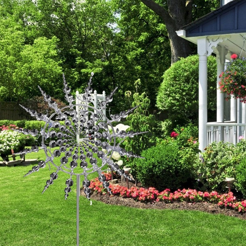 Anti-Rust Kinetic Metal Wind Spinner Windmill for Outdoor Garden Decor & Landscaping 4