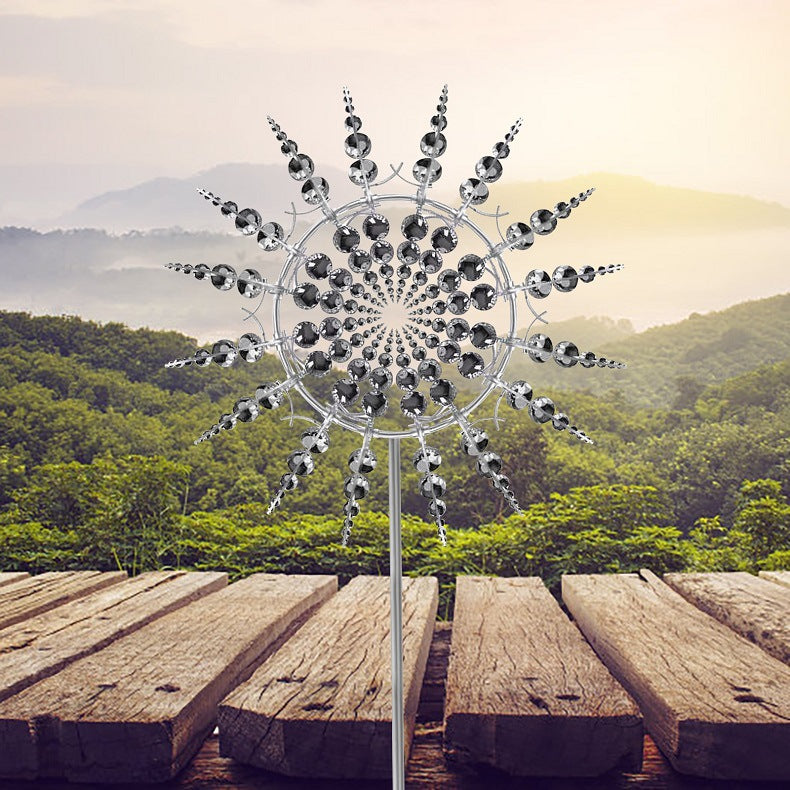 Anti-Rust Kinetic Metal Wind Spinner Windmill for Outdoor Garden Decor & Landscaping 5