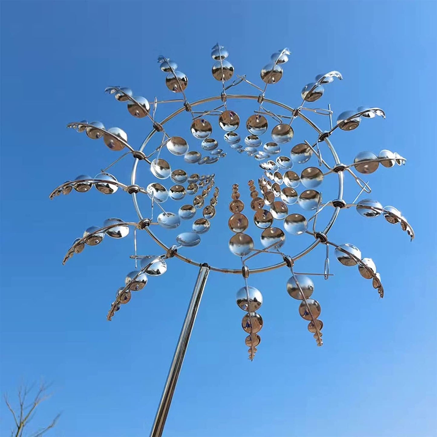 Anti-Rust Kinetic Metal Wind Spinner Windmill for Outdoor Garden Decor & Landscaping 7