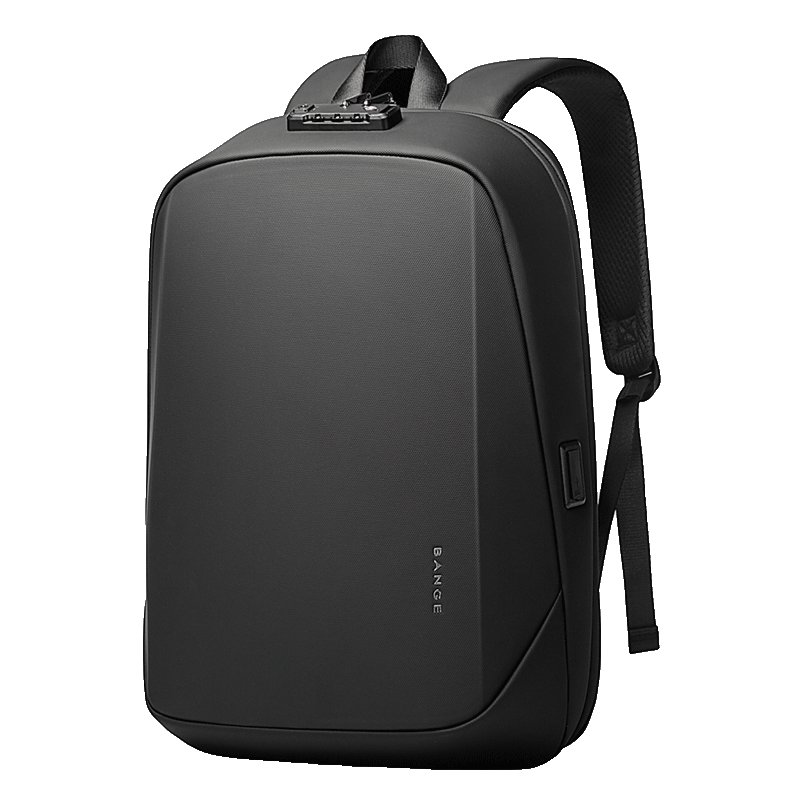 BANGE Anti-Theft Hard Shell Backpack with TSA Lock and USB Port 0