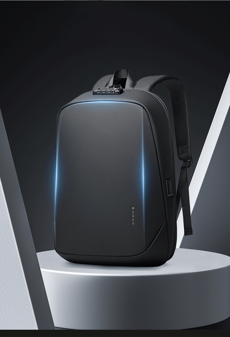 BANGE Anti-Theft Hard Shell Backpack with TSA Lock and USB Port 4
