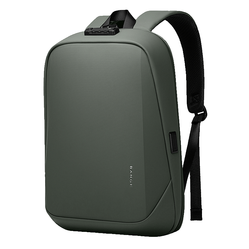 BANGE Anti-Theft Hard Shell Backpack with TSA Lock and USB Port 9