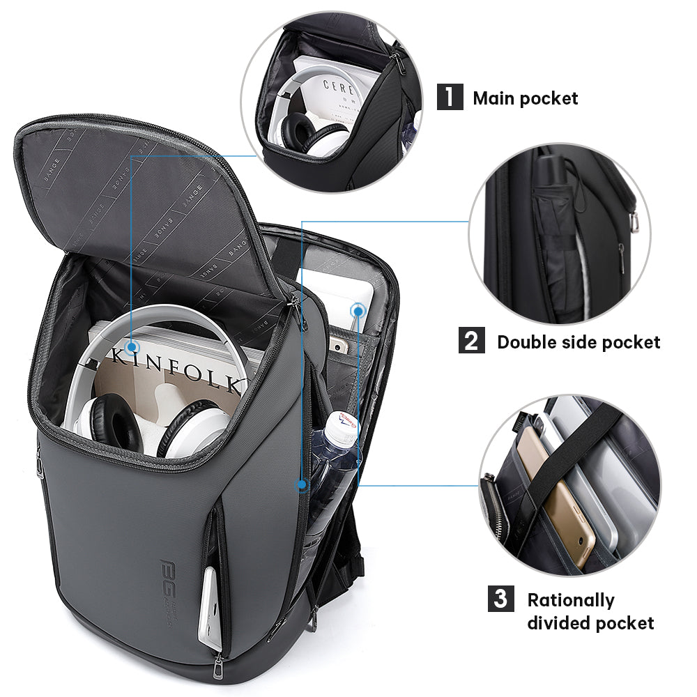 BANGE BUSINESS 15.6 INCH LAPTOP BACKPACK FOR MEN AND WOMEN 6
